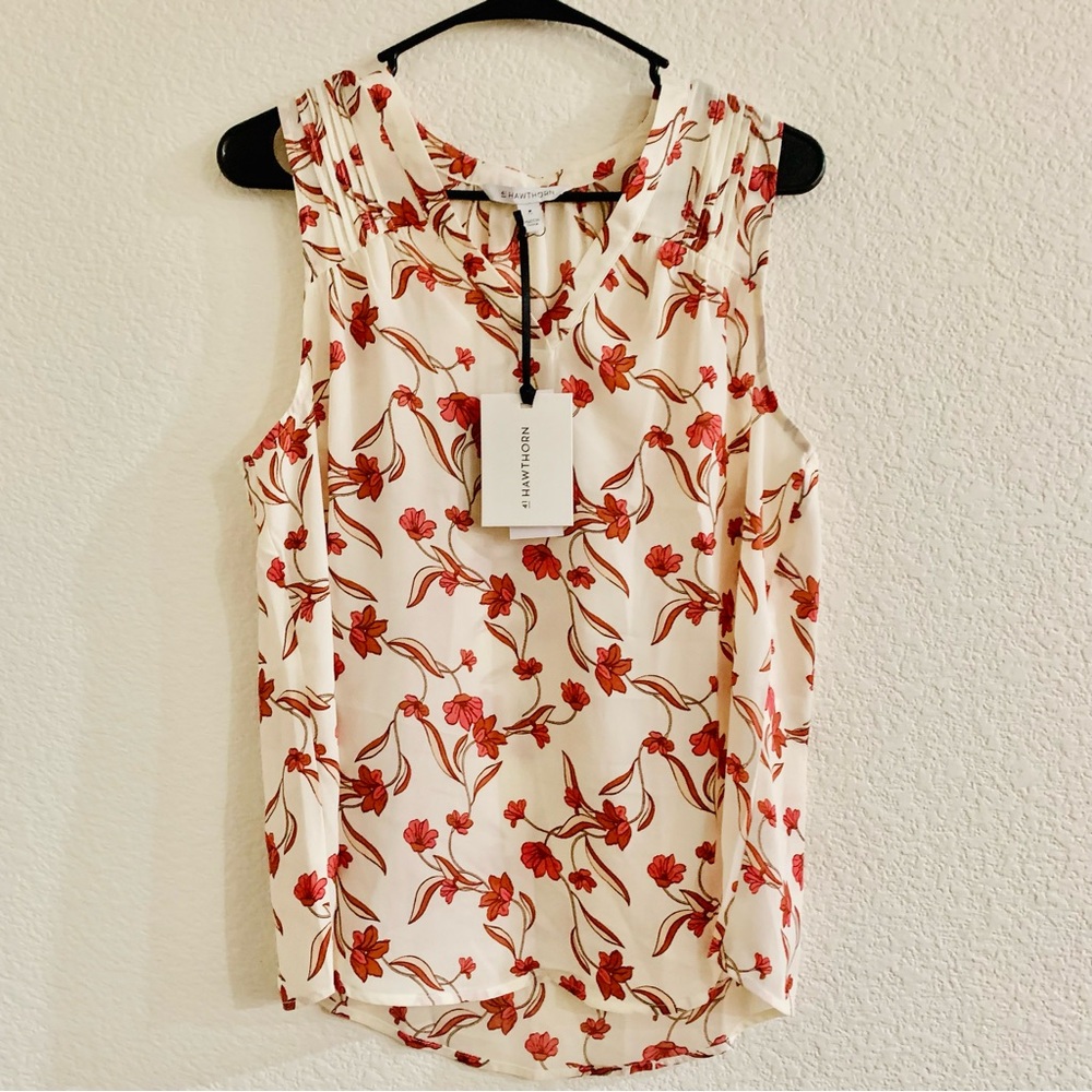 NWT 41 Hawthorn Sleeveless Blouse Size M